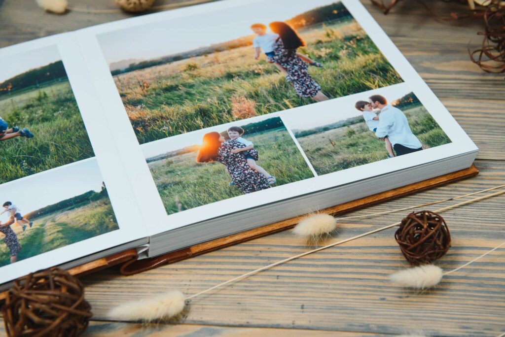 fotokniha s upravenými fotografiami